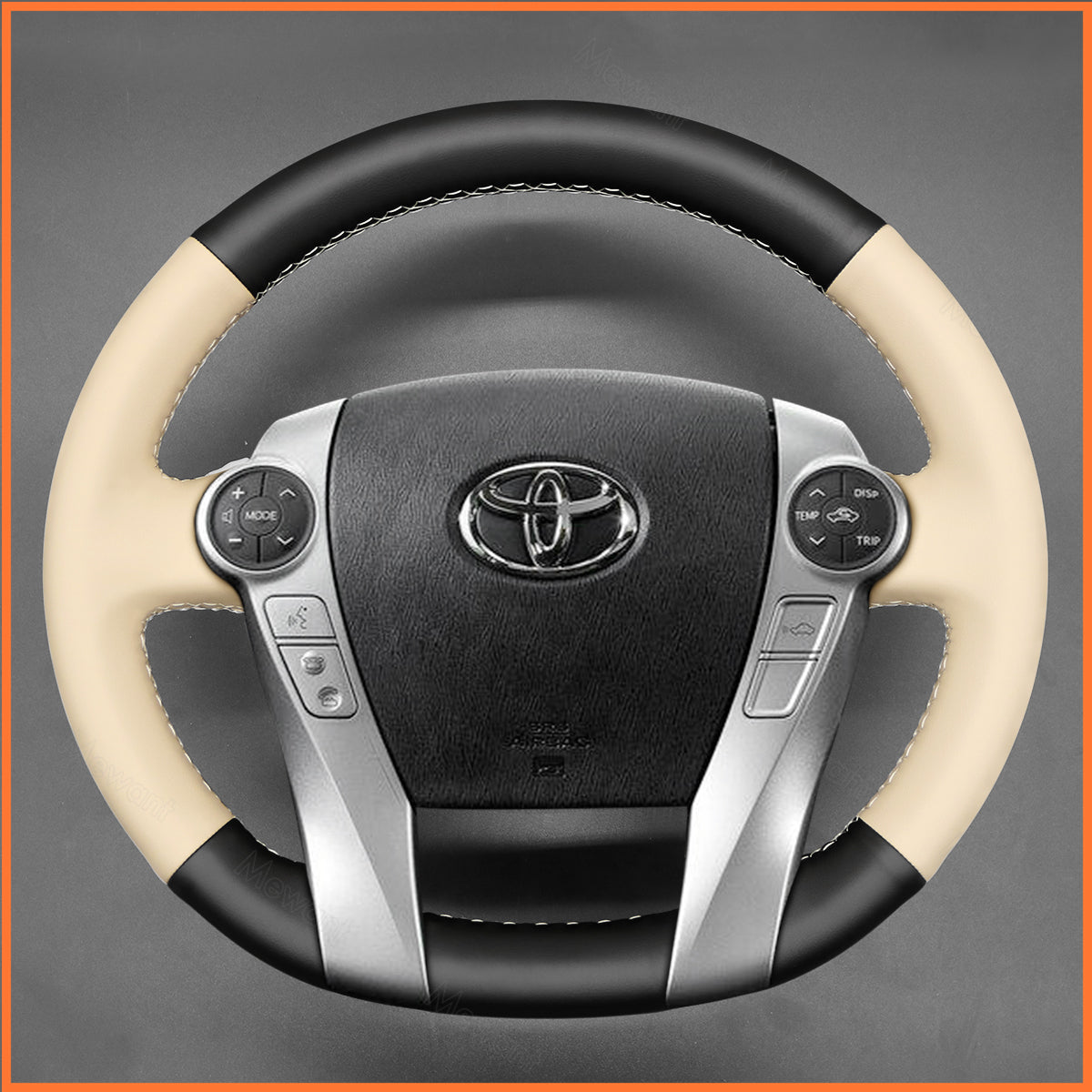 MEWANT Steering Wheel Cover for Toyota Prius 30(XW30) 2009-2015 / Prius+ 2011-2020 / Prius C 2011-2020 / Prius V 2011-2020 / Aqua 2014-2015
