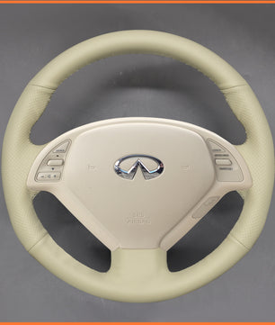 MEWANT Steering Wheel Cover for Infiniti G37 2008-2013 / EX EX30 EX35 EX37 2009-2013 / Q60 2014-2015 / QX50 2015-2017 for Nissan Skyline 2006-2014