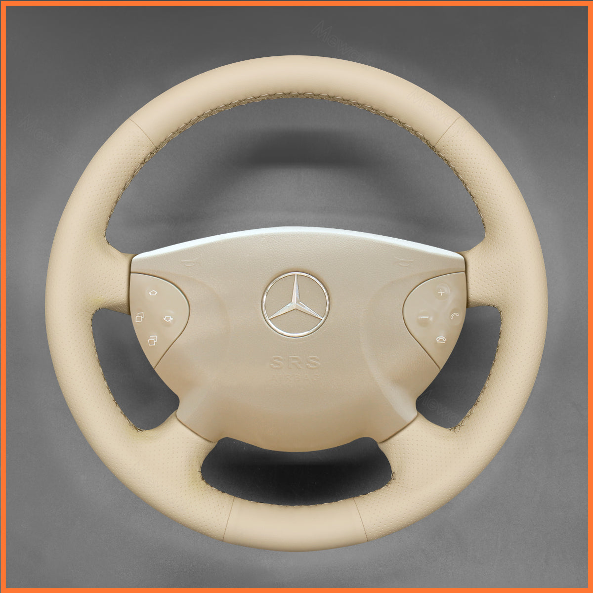 MEWANT steering wheel cover for Benz E-Class W211 2003-2006 / G-Class W463 2003-2007
