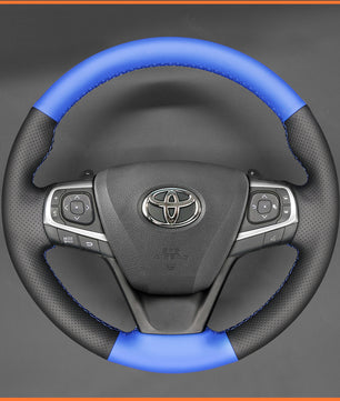 MEWANT steering wheel cover for Toyota Avensis 2015-2019 / Camry 2015-2017 / Verso 2016-2018 / Avalon 2013-2018 / Previa (Estima) 2016-2020 / Harrier 2013-2020 / Noah (Voxy) 2014-2020 / Premio 2016-2020