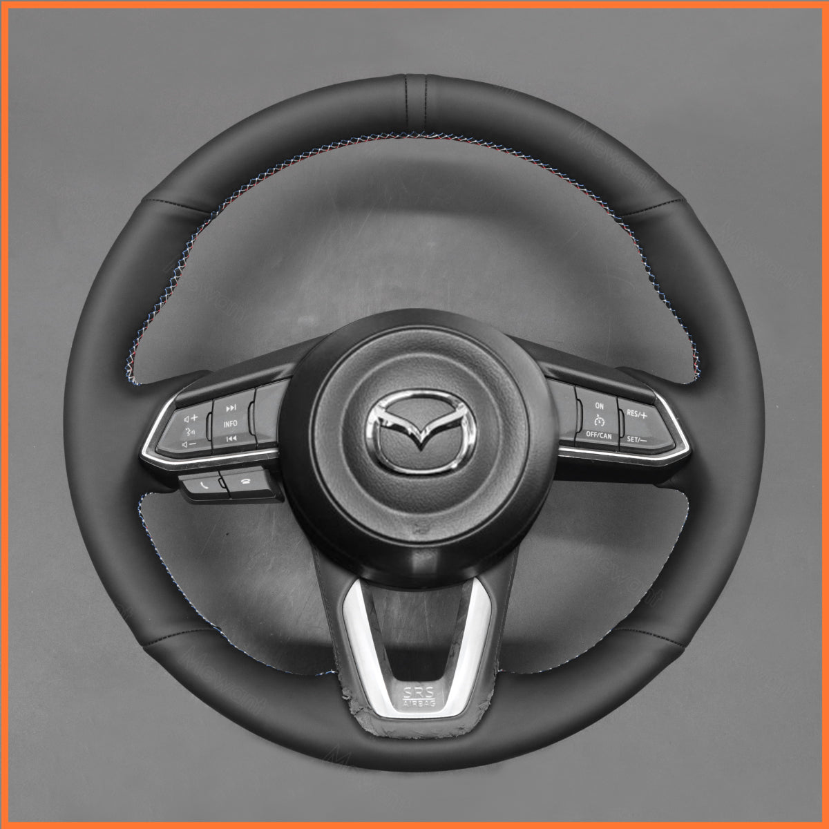 MEWANT Lenkradbezug für Mazda 3 Axela 2017-2019 / Mazda 6 Atenza 2017-2019 / CX-5 CX5 2017-2019 / Mazda CX-9 2016-2019