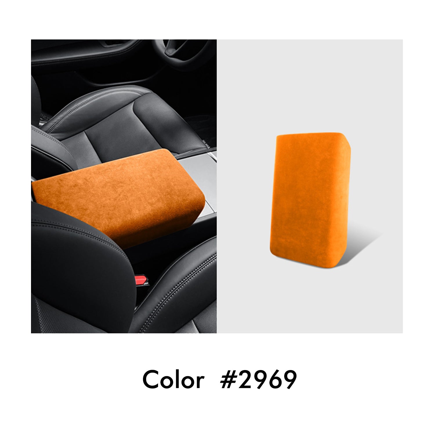 MEWANT Mittelarmlehne Armlehne Konsole Mittelkonsole aus Alcantara für Tesla Model 3 Highland 2024
