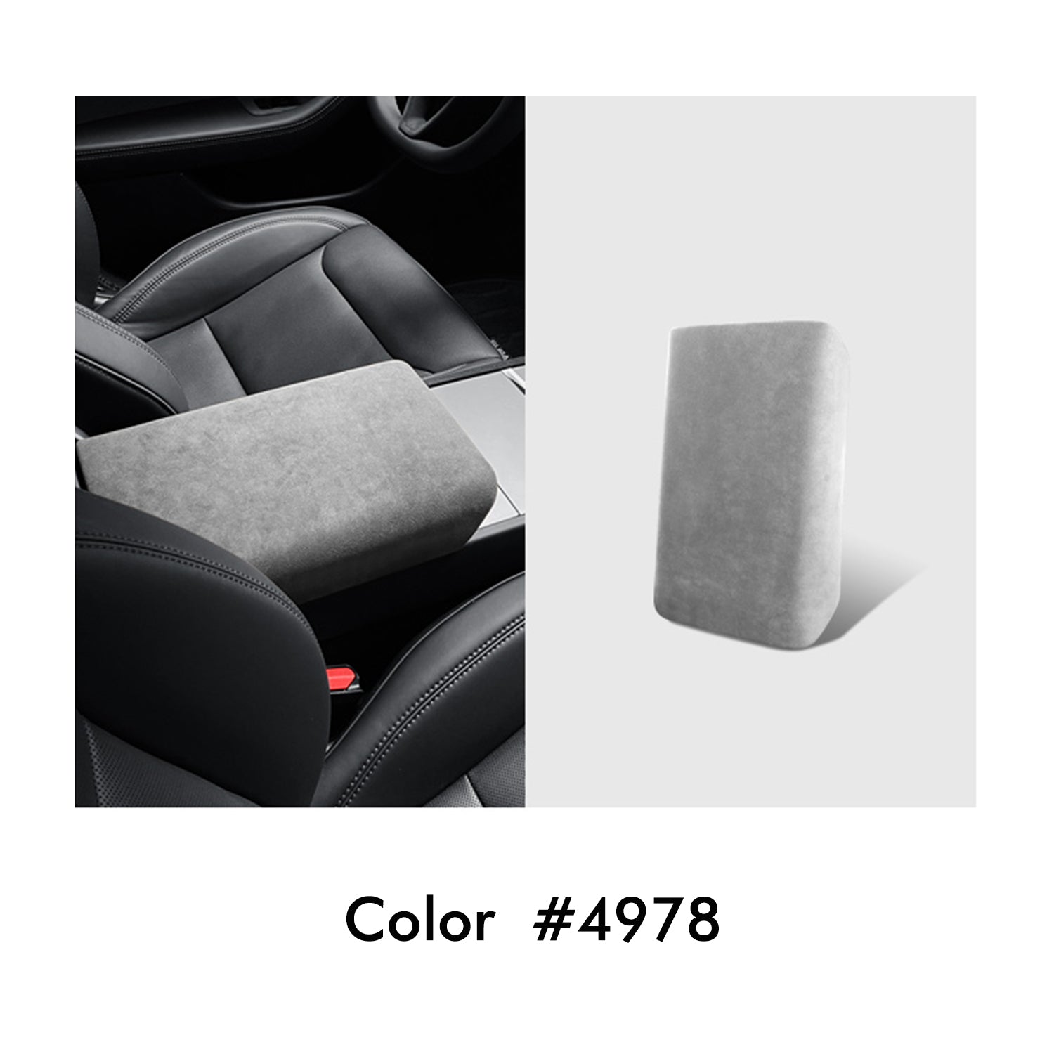 MEWANT Mittelarmlehne Armlehne Konsole Mittelkonsole aus Alcantara für Tesla Model 3 Highland 2024
