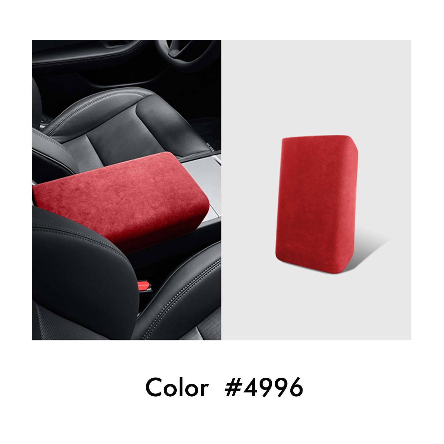 MEWANT Mittelarmlehne Armlehne Konsole Mittelkonsole aus Alcantara für Tesla Model 3 Highland 2024