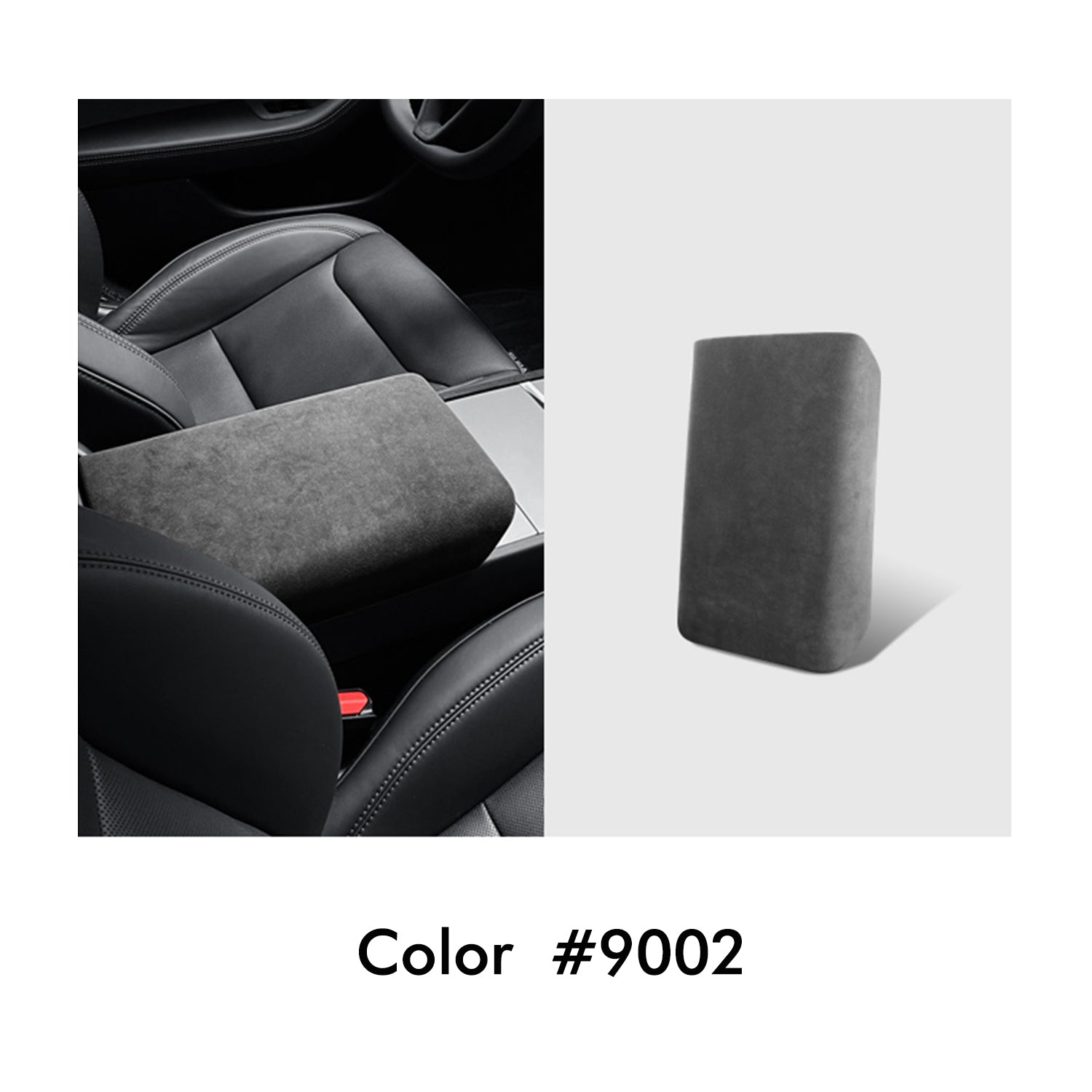 MEWANT Mittelarmlehne Armlehne Konsole Mittelkonsole aus Alcantara für Tesla Model 3 Highland 2024