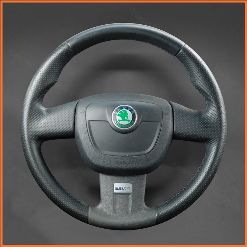 MEWANT steering wheel cover for Skoda fabia mk2 vrs 2010-2014
