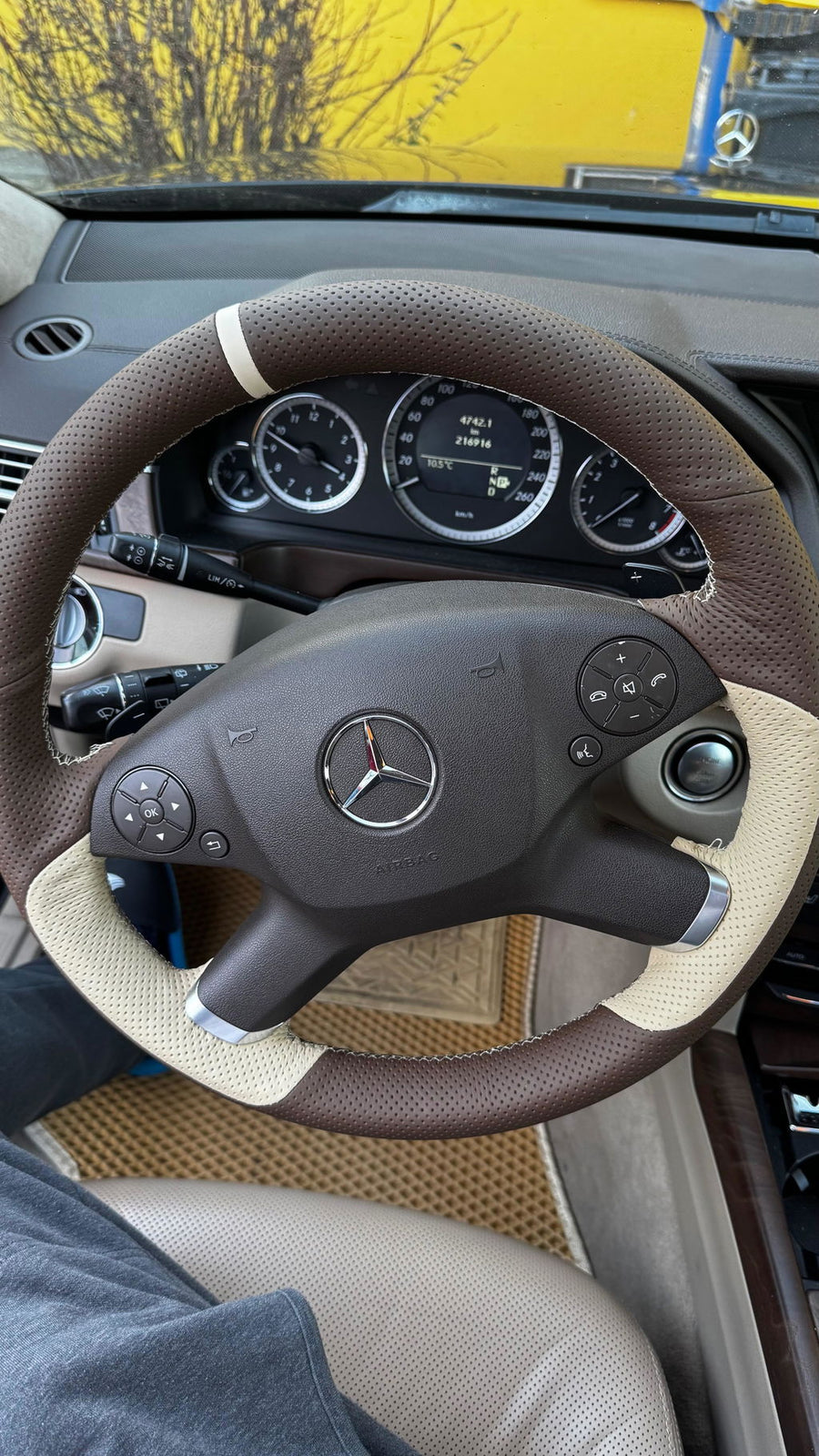 Mercedes Lenkradbezug Kundenfoto von Peter Hansla