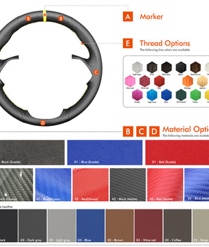 MEWANT Steering Wheel Cover for Ford Mondeo 2014-2022 / S-Max 2015-2024 / Edge 2015-2020 / Galaxy 2015-2023