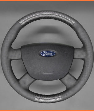 Lenkradbezug für Ford Focus II 2004 - 2011 / Focus CC 2007 - 2011 / C - MAX (Focus C - Max) 2003 - 2010 / Transit 2006 - 2013 / Transit Connect 2009 - 2013 / Tourneo Connect 2009 - 2013 - Mewant.de