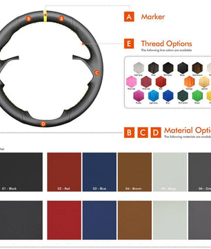 MEWANT Lenkradbezug für Alfa Romeo 147 2000 - 2010 / GT 2004 - 2010 - Mewant.de