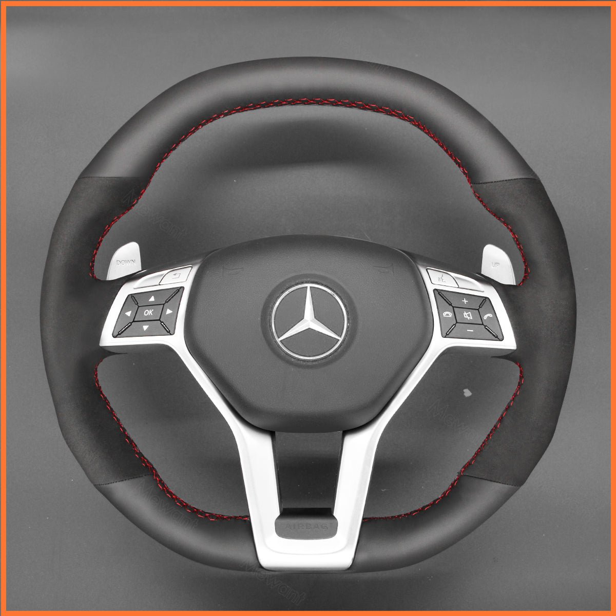 MEWANT Lenkradbezug für AMG C63 W204 / AMG CLA 45 C117 / CLS 63 AMG C218 / CLS 63 AMG S - Mode C218 2012 - 2014 - Mewant.de