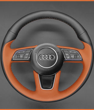 MEWANT Lenkradbezug für Audi A1 (8X) / A3 (8V/8Y) / A4 Avant Allroad (B9/8W) / A5 / S3 S4 S5 / RS 4 (B9/8W) 2016 - 2022 - Mewant.de