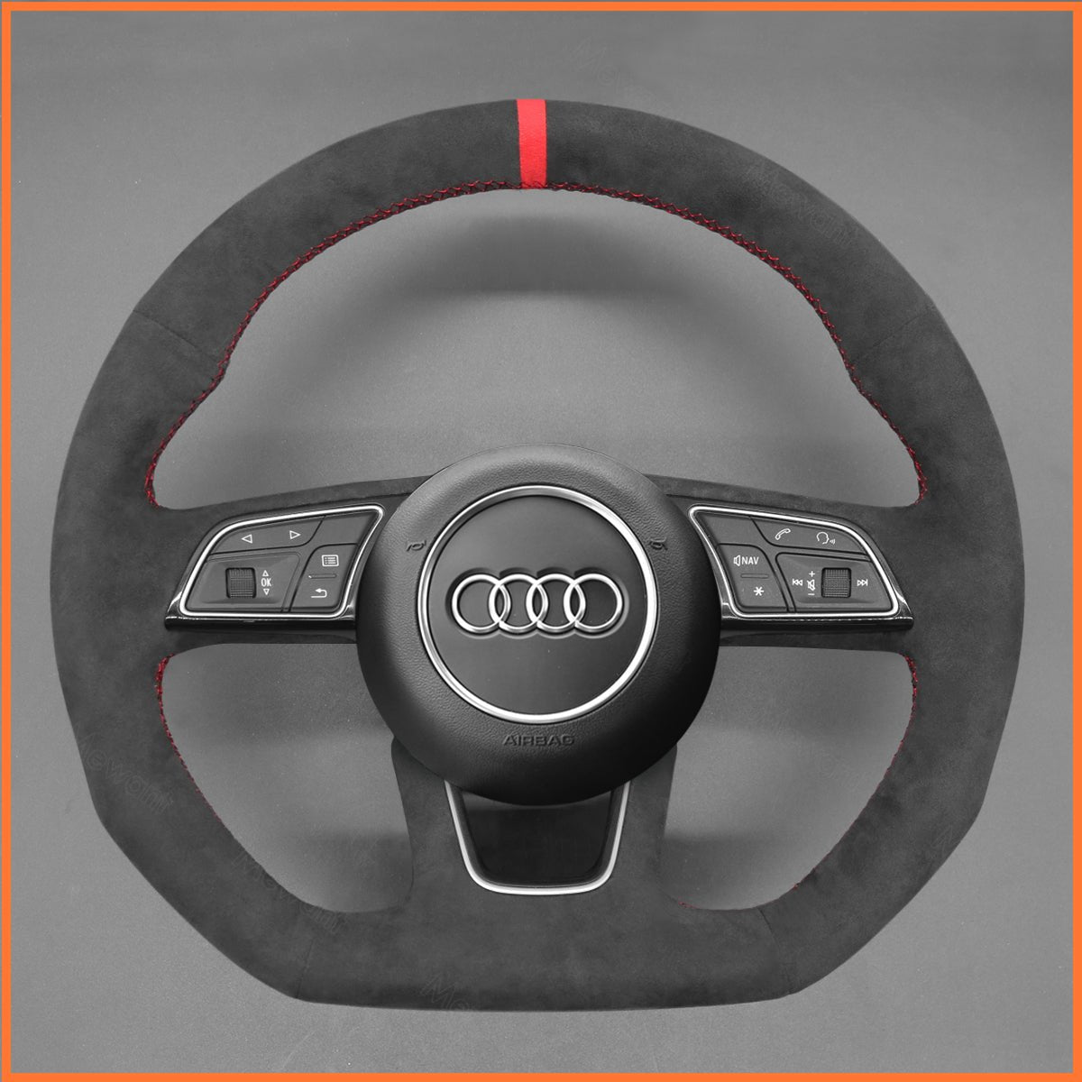 MEWANT Lenkradbezug für Audi A1 (8X) / A3 (8V/8Y) / A4 Avant Allroad (B9/8W) / A5 / S3 S4 S5 / RS 4 (B9/8W) 2016 - 2022 - Mewant.de