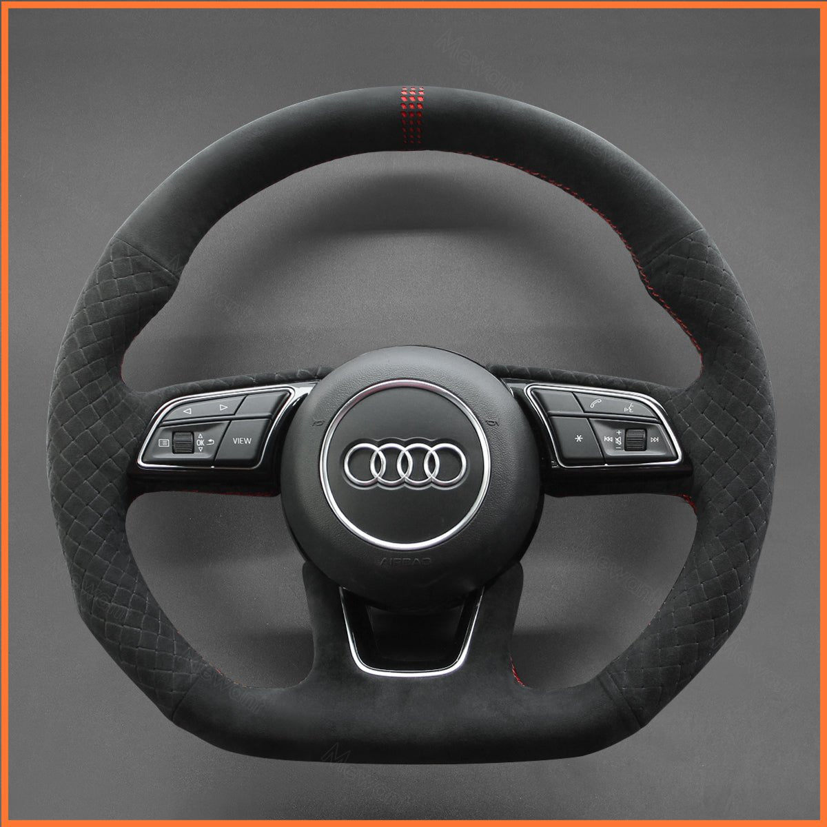 MEWANT Lenkradbezug für Audi A1 (8X) / A3 (8V/8Y) / A4 Avant Allroad (B9/8W) / A5 / S3 S4 S5 / RS 4 (B9/8W) 2016 - 2022 - Mewant.de