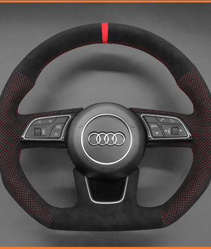 MEWANT Lenkradbezug für Audi A1 (8X) / A3 (8V/8Y) / A4 Avant Allroad (B9/8W) / A5 / S3 S4 S5 / RS 4 (B9/8W) 2016 - 2022 - Mewant.de