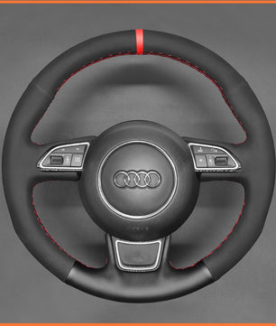 MEWANT Lenkradbezug für Audi A3 A4 A5 A6 A7 2015 - 2016 / Allroad 2013 - 2018 / S6 S7 S8 2013 - 2018 - Mewant.de