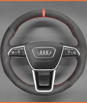 MEWANT Lenkradbezug für Audi A6 Avant Allroad (C8/4K) / 2018 - 2022 / A7 (4K8) / S6 (C8/4K) / RS 6 (C8/4K) - Mewant.de