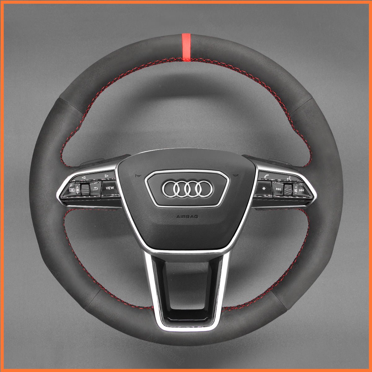 MEWANT Lenkradbezug für Audi A6 Avant Allroad (C8/4K) / 2018 - 2022 / A7 (4K8) / S6 (C8/4K) / RS 6 (C8/4K) - Mewant.de