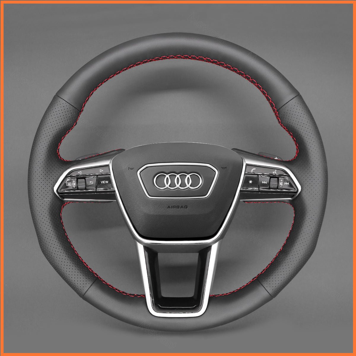 MEWANT Lenkradbezug für Audi A6 Avant Allroad (C8/4K) / 2018 - 2022 / A7 (4K8) / S6 (C8/4K) / RS 6 (C8/4K) - Mewant.de