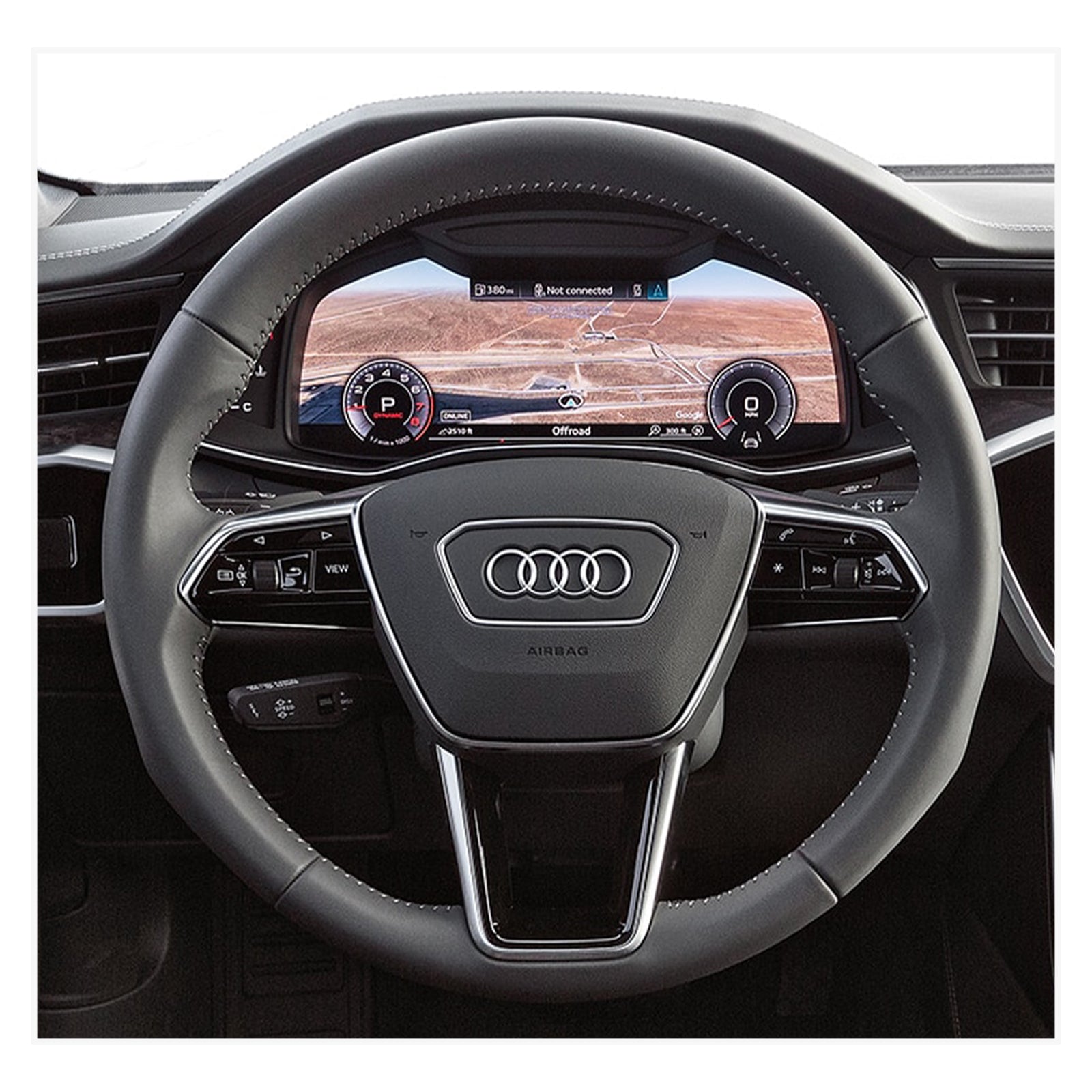 MEWANT Lenkradbezug für Audi A6 Avant Allroad (C8/4K) / 2018 - 2022 / A7 (4K8) / S6 (C8/4K) / RS 6 (C8/4K) - Mewant.de