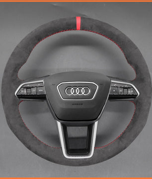 MEWANT Lenkradbezug für Audi A6 Avant Allroad (C8/4K) / 2018 - 2022 / A7 (4K8) / S6 (C8/4K) / RS 6 (C8/4K) - Mewant.de