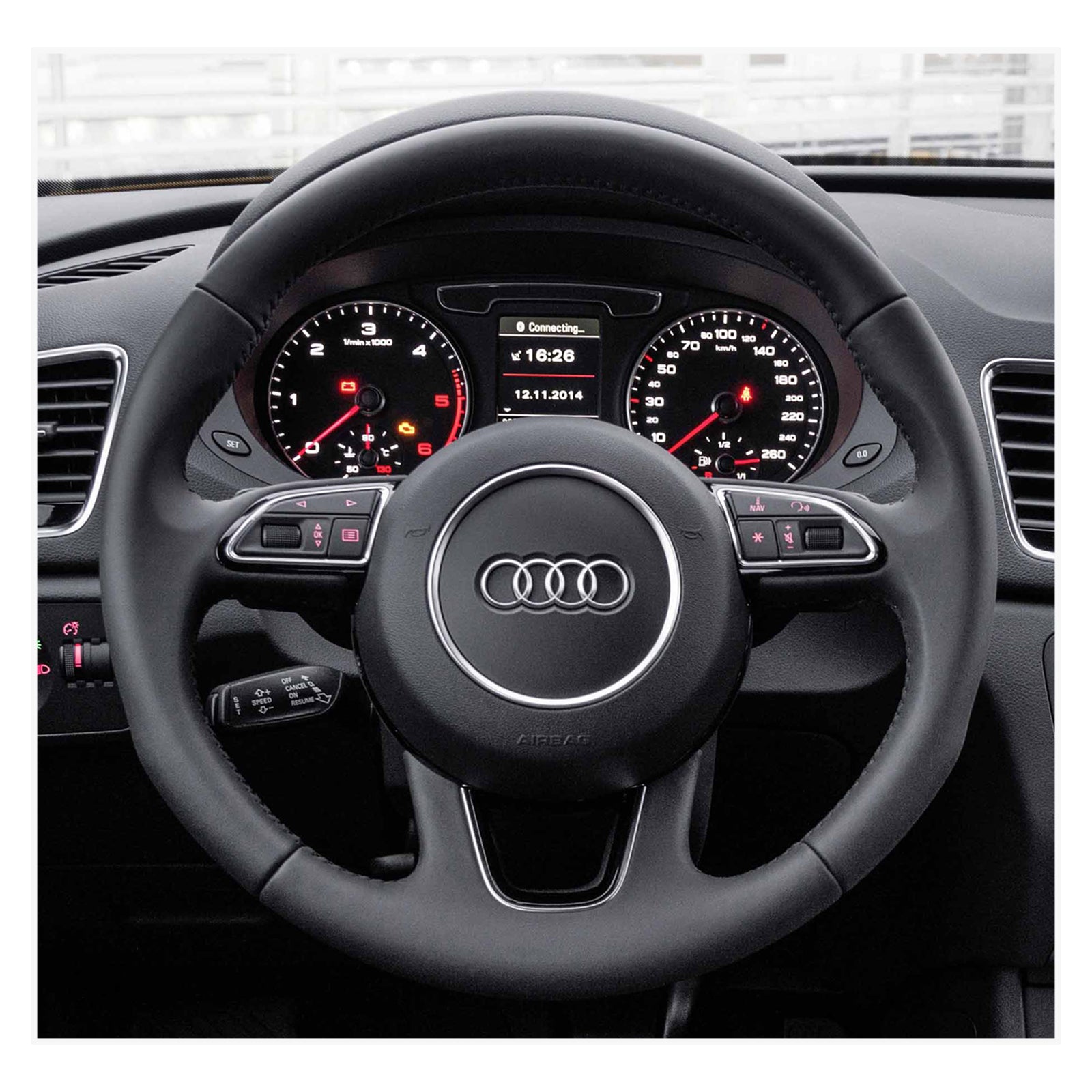 MEWANT Lenkradbezug für Audi Q3 2015 - 2018 / Audi Q5 2013 - 2017 / Audi Q7 2012 - 2015 - Mewant.de