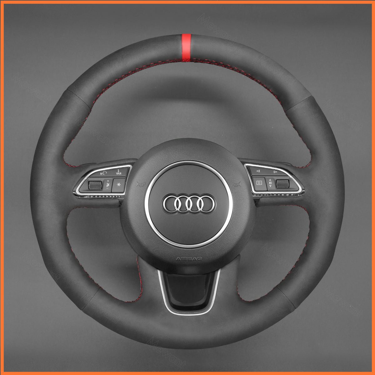 MEWANT Lenkradbezug für Audi Q3 2015 - 2018 / Audi Q5 2013 - 2017 / Audi Q7 2012 - 2015 - Mewant.de