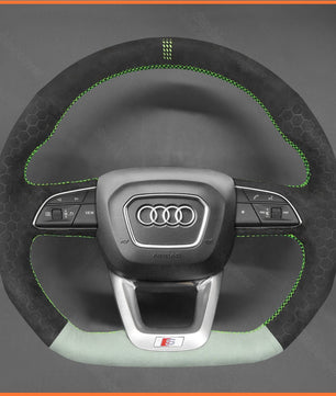 MEWANT Lenkradbezug für Audi Q3 (F3) 2018 - 2022 / SQ5 (FY) / SQ7 4M 2016 - 2022 / SQ8 RS Q8 2019 - 2022 - Mewant.de