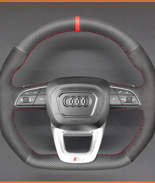 MEWANT Lenkradbezug für Audi Q3 (F3) 2018 - 2022 / SQ5 (FY) / SQ7 4M 2016 - 2022 / SQ8 RS Q8 2019 - 2022 - Mewant.de