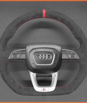 MEWANT Lenkradbezug für Audi Q3 (F3) 2018 - 2022 / SQ5 (FY) / SQ7 4M 2016 - 2022 / SQ8 RS Q8 2019 - 2022 - Mewant.de