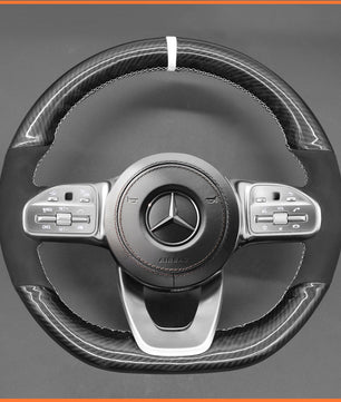 MEWANT Lenkradbezug für Benz AMG - Line AMG - Sport A - Class B - Class (W247) C - Class (W205) CLA - Class (C118) E - Class (W213)GLE - Class - Mewant.de