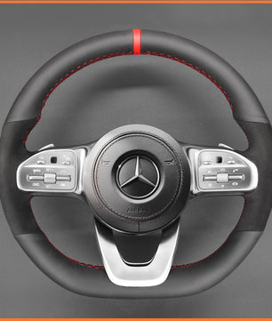MEWANT Lenkradbezug für Benz AMG - Line AMG - Sport A - Class B - Class (W247) C - Class (W205) CLA - Class (C118) E - Class (W213)GLE - Class - Mewant.de