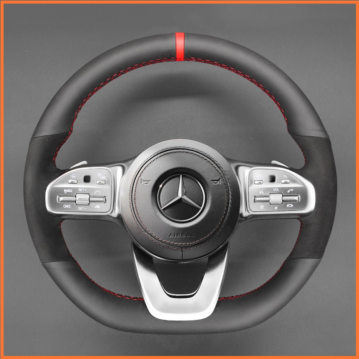MEWANT Lenkradbezug für Benz AMG - Line AMG - Sport A - Class B - Class (W247) C - Class (W205) CLA - Class (C118) E - Class (W213)GLE - Class - Mewant.de