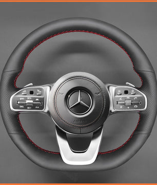 MEWANT Lenkradbezug für Benz AMG - Line AMG - Sport A - Class B - Class (W247) C - Class (W205) CLA - Class (C118) E - Class (W213)GLE - Class - Mewant.de