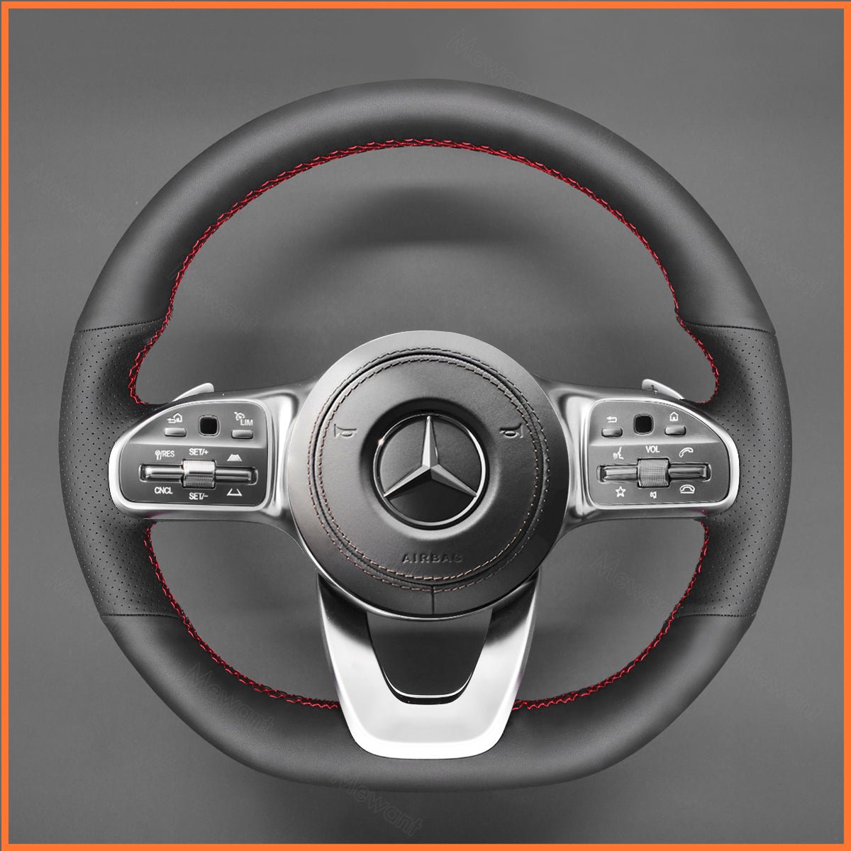 MEWANT Lenkradbezug für Benz AMG - Line AMG - Sport A - Class B - Class (W247) C - Class (W205) CLA - Class (C118) E - Class (W213)GLE - Class - Mewant.de