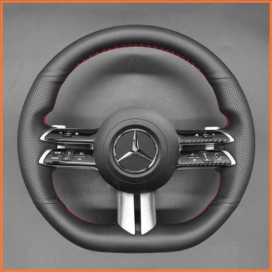 MEWANT Lenkradbezug für Benz AMG - Line AMG - Sport C - Class (W206) CLS - Class (C257) E - Class (W213) EQS (V297) S - Class (W223) 2021 - 2022 - Mewant.de