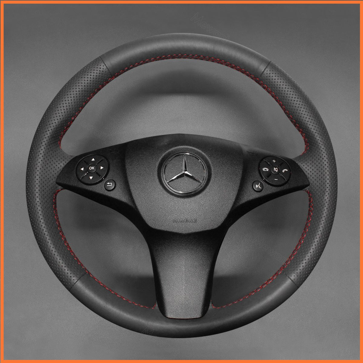 MEWANT Lenkradbezug für Benz C - Class W204 2008 - 2011 / GLK X204 2010 - 2012 - Mewant.de