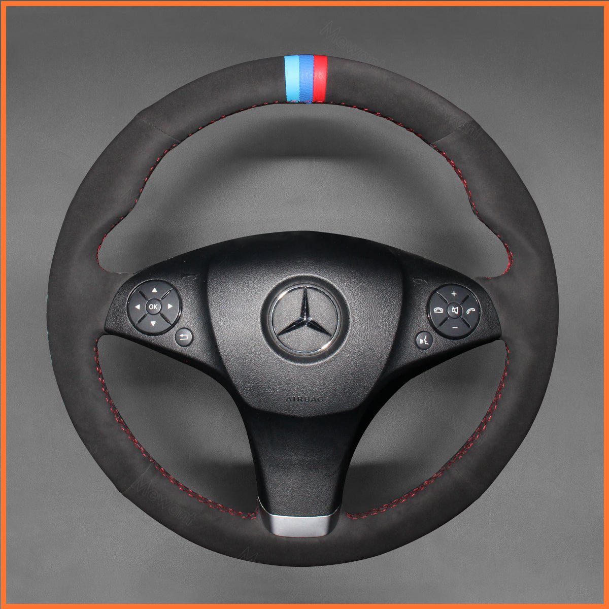 MEWANT Lenkradbezug für Benz C - Class W204 2008 - 2011 / GLK X204 2010 - 2012 - Mewant.de