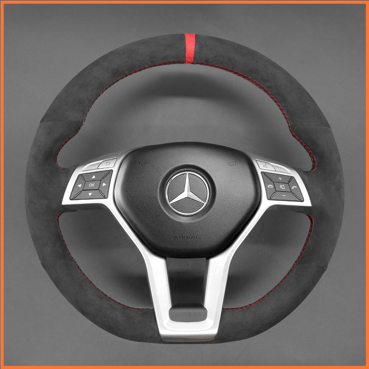 MEWANT Lenkradbezug für Benz C - Class W204 E - Class W212 CLS - Class C218 GLA 45 AMG X156 SL - Class R231 SLK - Class R172 - Mewant.de