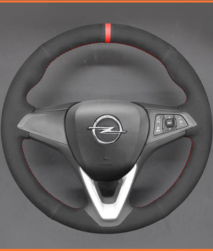 MEWANT Lenkradbezug für Opel Astra (K) / Corsa (E) / Crossland X/Grandland X/Insignia (CT) B/Karl/Zafira (C) Lenkradbezug per Hand Nähen - Mewant.de