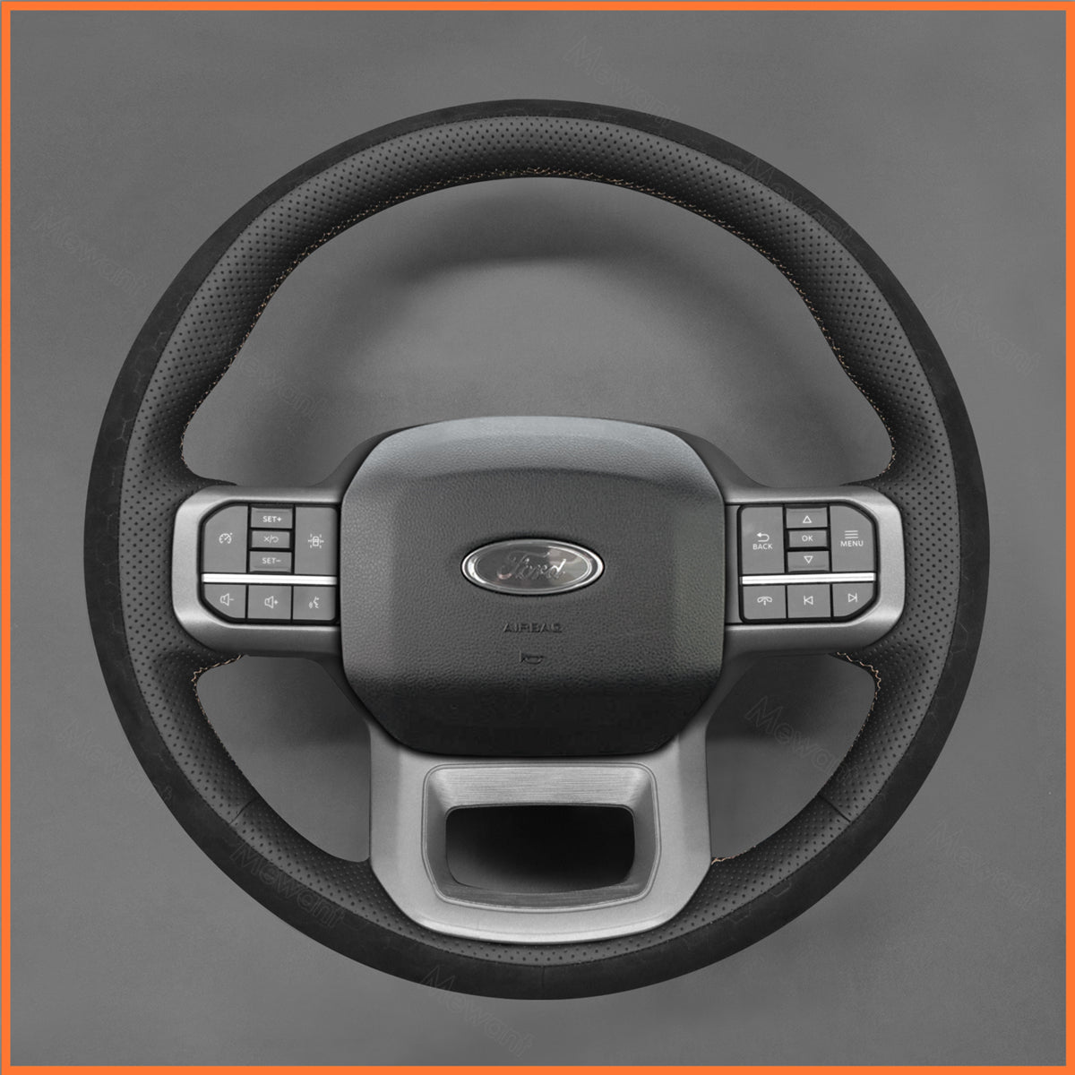 Steering wheel cover for Ford F-150 F150 2021-2024 / F-150 (Lightning) 2022-2024 / F-350 F350 2023-2024 / F-450 F450 2023-2024 / Expedition 2022-2024