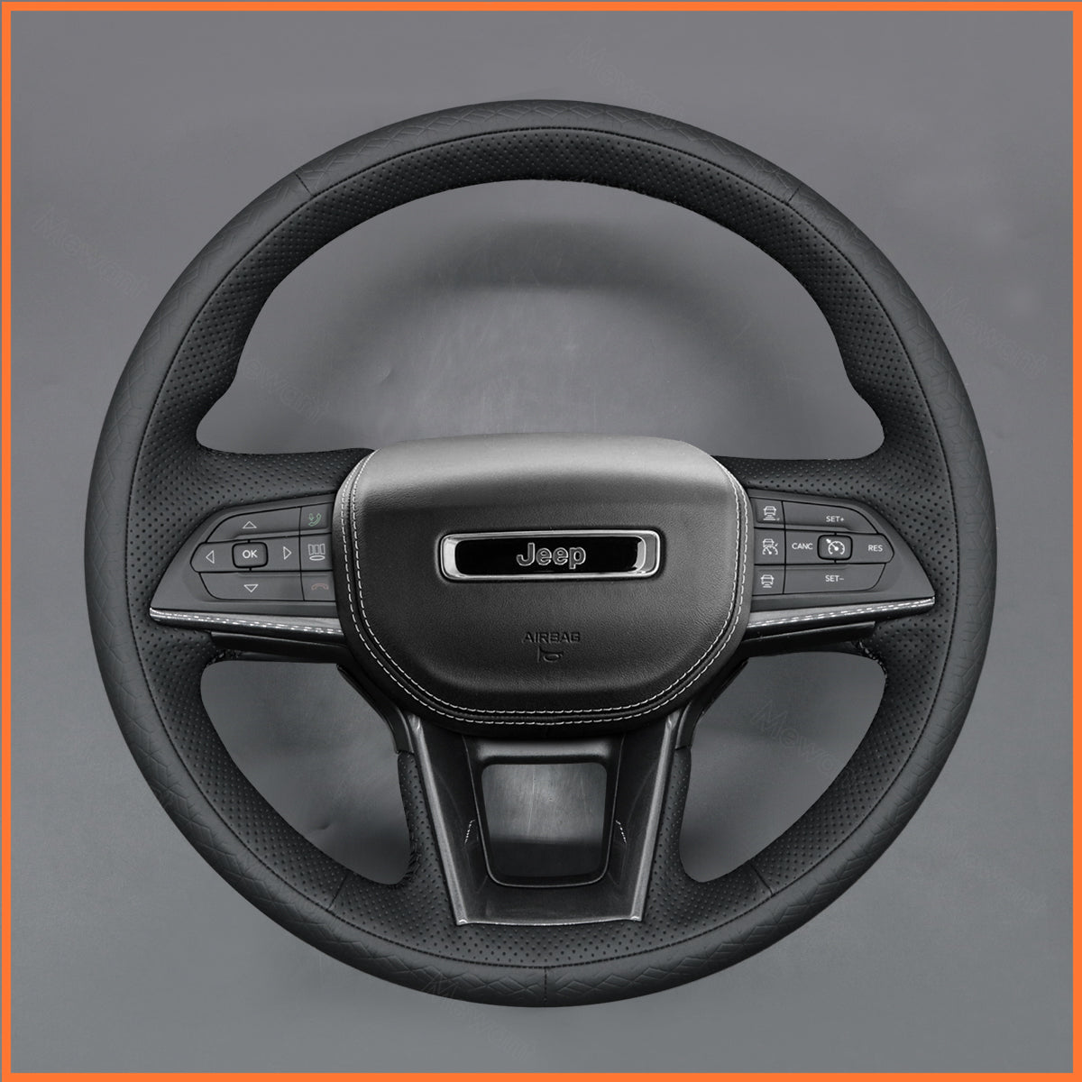 MEWANT Steering Wheel Cover for Jeep Grand Cherokee V(WL) 2021-2025