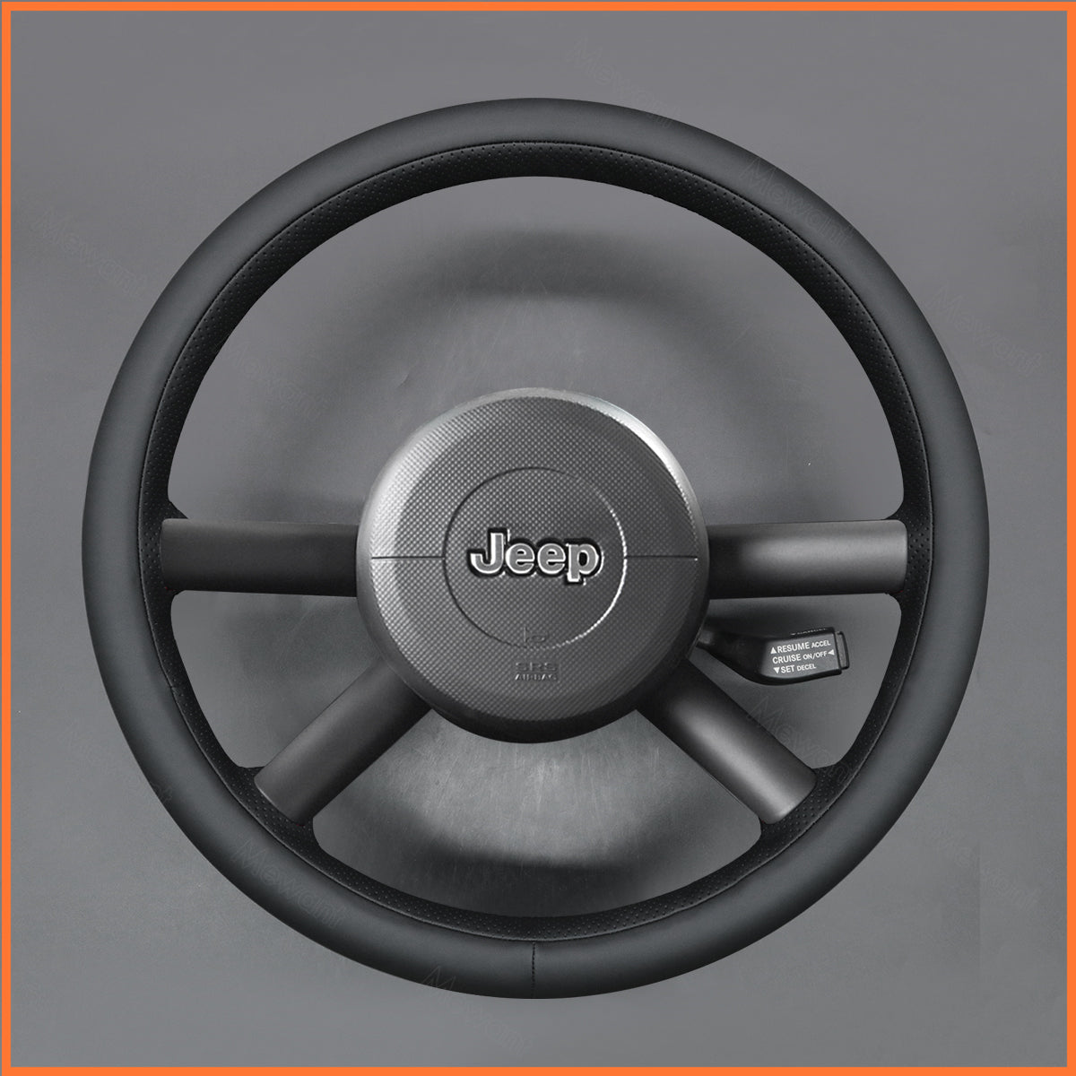 MEWANT Steering Wheel Cover for Jeep Wrangler (JK) 2007-2010