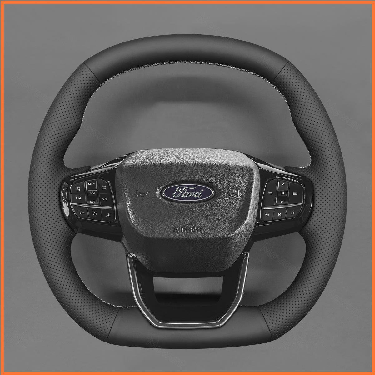 MEWANT Lenkradbezug für Ford Tourneo 2022-2025 / Transit Custom Mk2 2022-2025