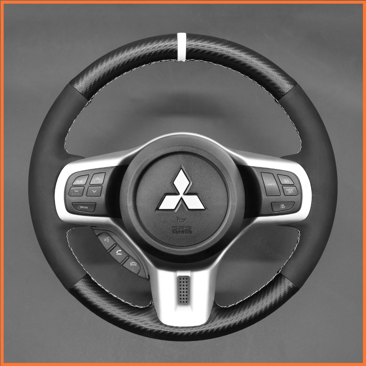 MEWANT Lenkradbezug für Mitsubishi Lancer Evolution 10 X 2008-2015