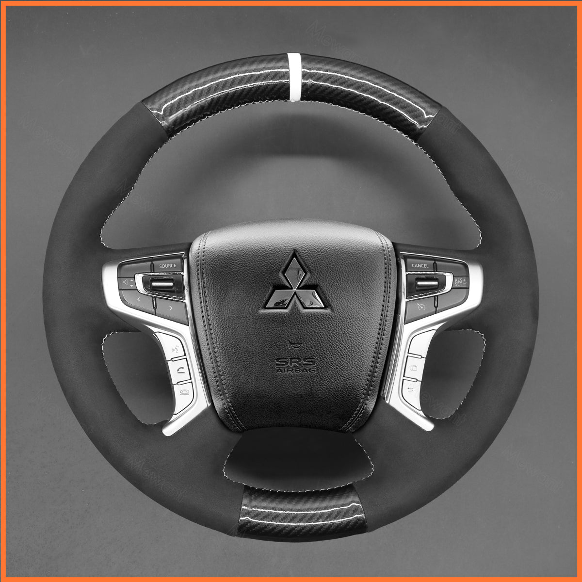 MEWANT Lenkradbezug für Mitsubishi Outlander PHEV 2016-2022 / L200 2017-2023