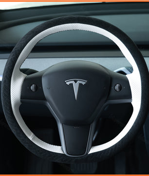 MEWANT Lenkradbezug für Tesla Model 3 2019-2023 / Model Y 2021-2023