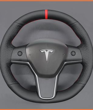 MEWANT Lenkradbezug für Tesla Model 3 2019-2023 / Model Y 2021-2023