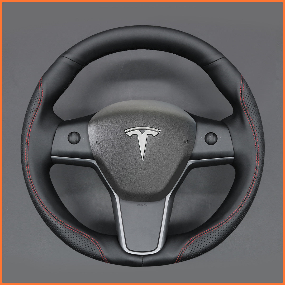 MEWANT Steering Wheel Cover for Tesla Model 3 2019-2023 / Model Y 2021-2023