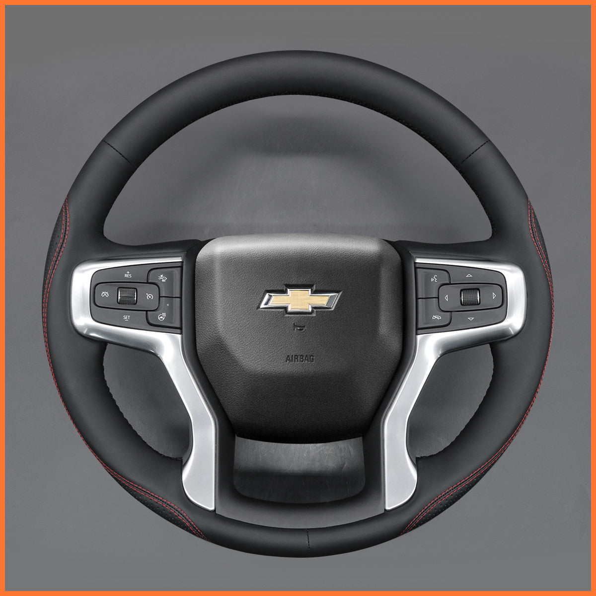 MEWANT Lenkradbezug für Chevrolet (Chevy) Silverado 2019-2024 / Blazer 2021-2025 / Suburban 2021-2023 / Tahoe 2021-2024 - Mewant.de